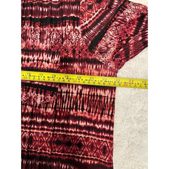 Cocomo Women's Pullover Flowy Blouse XL Roll Tab Sleeves Multicolor Top Career - Picture 6 of 8